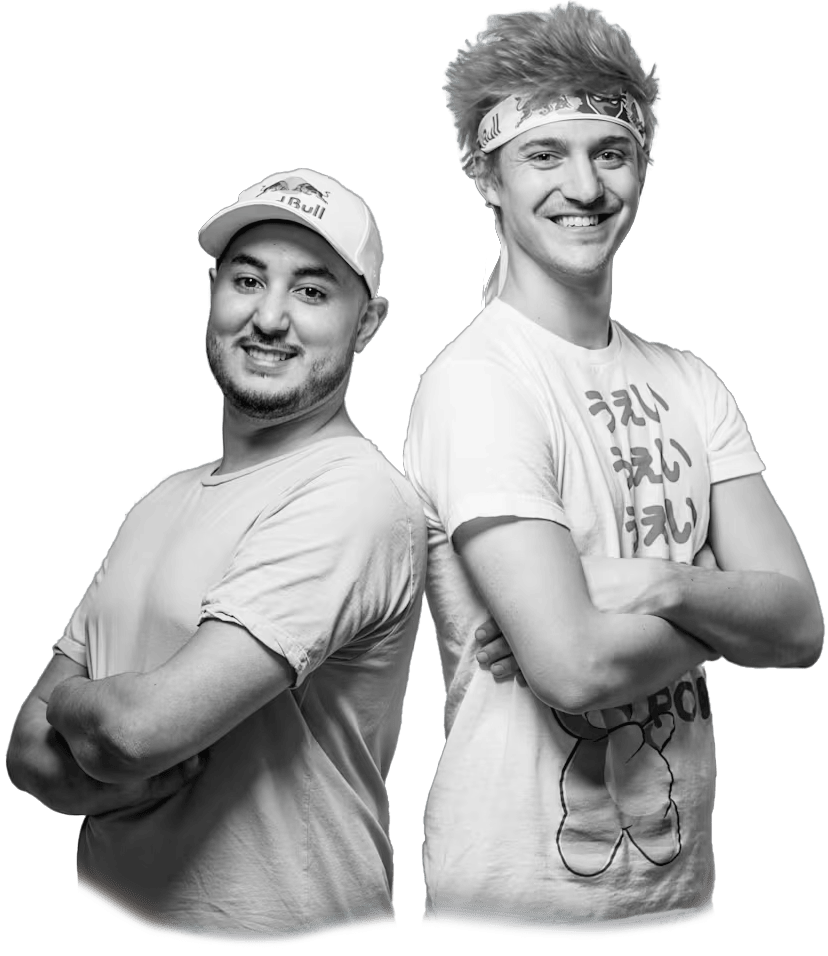 Gotaga et Ninja dos à dos